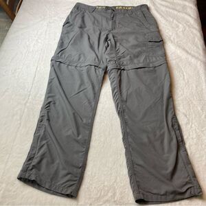 Mountain Khaki Jackson Hole Wyoming Gray Convertible Cargo Pants Size 35
